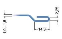 ролики для закрытого продольного фальца (1,0 -1,5 мм) на RAS 22.07